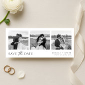 Simple Modern Minimalist Wedding Photo Strip  Save The Date