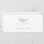 Simple Modern Minimalist Wedding Photo Strip  Save The Date (Achterkant)