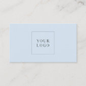 Simple Modern Minimalistic Blue Professional Logo  Visitekaartje (Voorkant)