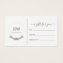 Simple Modern Monogram Jeweler