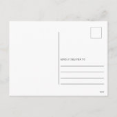 Simple Modern Navy Branch Foto Feestdagenkaart (Achterkant)