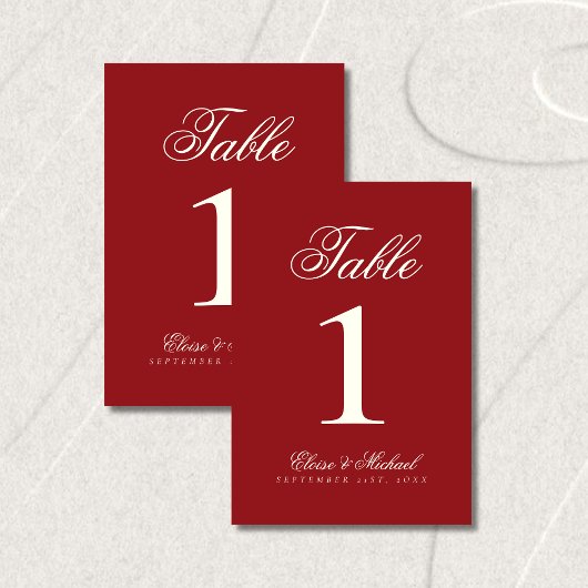 Simple Modern Old Money Wedding Kaart