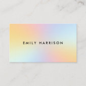 Simple Modern Pastel Ombre Visitekaartje (Voorkant)