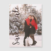 Simple Modern Personalized Photo Engagement Couple (Voorkant)