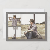 Simple Modern Photo Afstuderen Aankondiging (Achterkant)