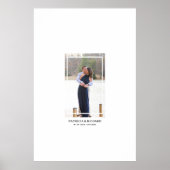 Simple Modern Photo Alternative Wedding Guest Book Poster (Voorkant)