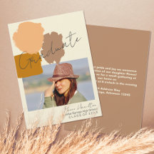 Simple Modern Photo Boho Terracotta Afstuderen