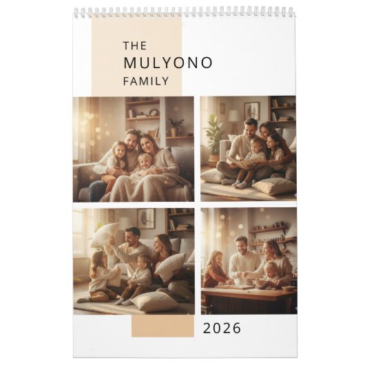 Simple Modern Photo Calendar  Kalender (Hoes)
