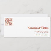 Simple Modern Photo Collage Wedding Kaart (Achterkant)