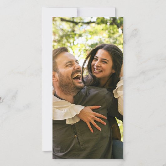 Simple Modern Photo Collage Wedding Save The Date (Achterkant)