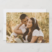 Simple Modern Photo Elegant Wedding Kaart (Achterkant)