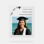Simple modern photo Graduate Acryl Bord (Voorkant)