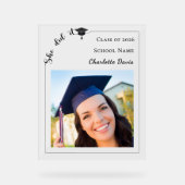 Simple modern photo Graduate Acryl Bord (Voorkant)