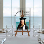 Simple modern photo Graduate Acryl Bord<br><div class="desc">Celebrate your graduate with a timeless keepsake they will treasure for years to come. This elegant acrylic photo plaque features a clean modern layout, customizable graduation details, and space for a favorite senior portrait. Perfect as a display piece at the graduation party — and even more meaningful afterward as a...</div>