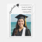 Simple modern photo Graduate Fleece Deken (Voorkant)