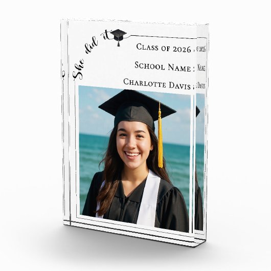 Simple modern photo Graduate Fotoblokken (Rechts)