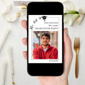 Simple modern photo Graduation party Save the Date