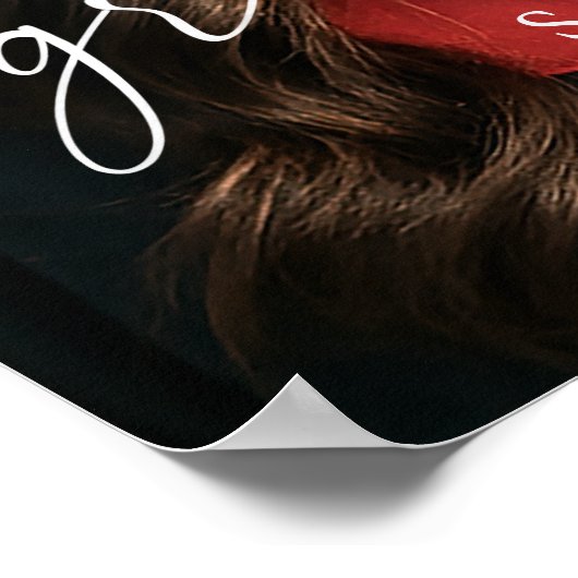 Simple modern photo Graduation Party welcome Poster (Hoek)