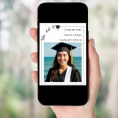 Simple modern photo Graduation Party welcome Poster