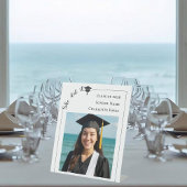 Simple modern photo Graduation Party welcome Reclamebord Met Voetstuk