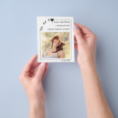 Simple modern photo Graduation Save the Date Flyer (Hand)