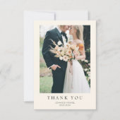 Simple Modern Photo Wedding Bedankkaart (Voorkant)