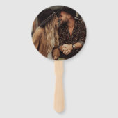 Simple Modern Photo Wedding Handwaaier (Achterkant)