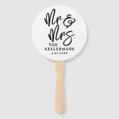 Simple Modern Photo Wedding Handwaaier (Voorkant)