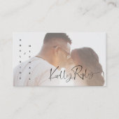Simple Modern Photo Wedding RSVP Enclosure Kaart (Voorkant)