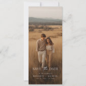 Simple Modern Photo Wedding Save the Date (Voorkant)
