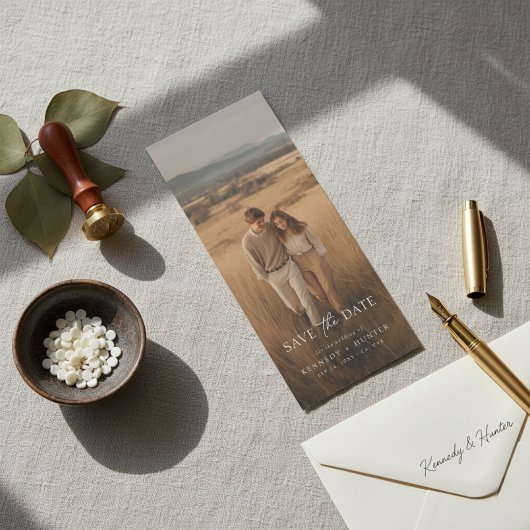 Simple Modern Photo Wedding Save the Date