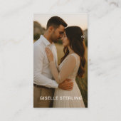 Simple Modern Photographer Photo Visitekaartje (Achterkant)