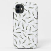 Simple Modern Pine Needle Greenery Pattern Case-Mate iPhone Case (Achterkant)
