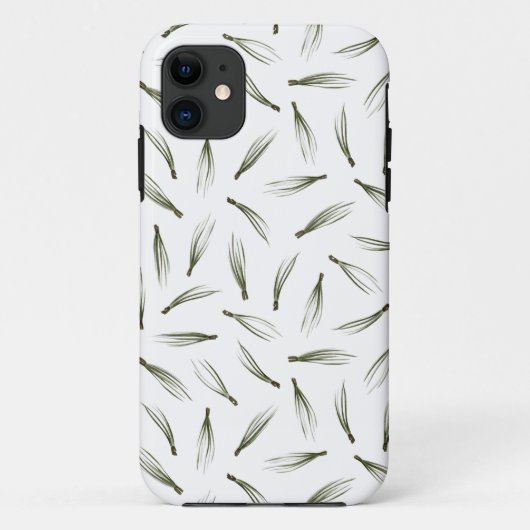 Simple Modern Pine Needle Greenery Pattern Case-Mate iPhone Case (Achterkant)