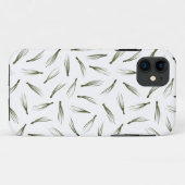 Simple Modern Pine Needle Greenery Pattern Case-Mate iPhone Case (Achterkant (horizontaal))