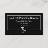 Simple Modern Plumber Service Visitekaartje (Voorkant)