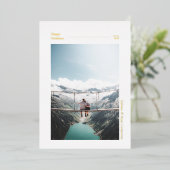 Simple Modern Prettige feestdagen Photo Holiday Ka (Staand Voorkant)