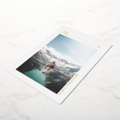 Simple Modern Prettige feestdagen Photo Holiday Ka (Gedraaid)