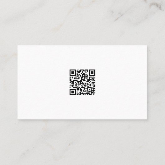 Simple Modern QR code Thank You Stylish Visitekaartje (Achterkant)