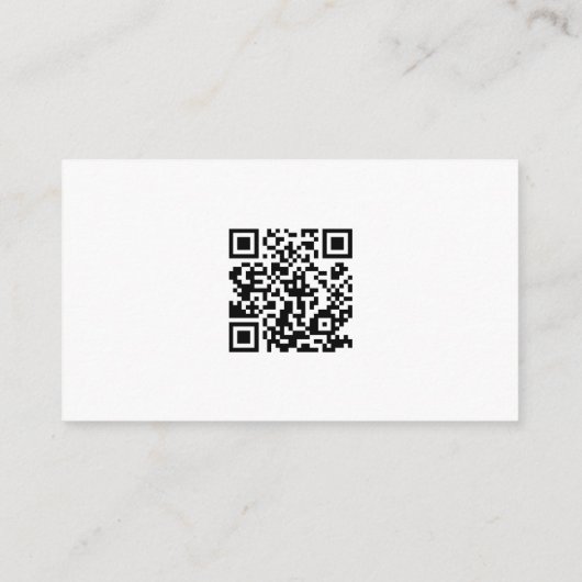 Simple Modern QR Code Wedding Details Mini  Informatiekaartje (Achterkant)