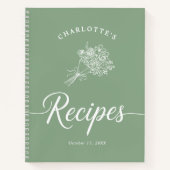 Simple Modern Recipe Book Notitieboek (Voorkant)