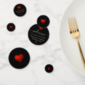 Simple Modern Red Heart Wedding Confetti (Groep)