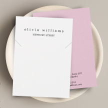 Simple Modern Roze Ketting Bracelet Display Kaart