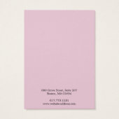 Simple Modern Roze Ketting Bracelet Display Kaart (Achterkant)