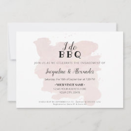 Simple Modern Rustic I Do BBQ Script Waterverf Kaart