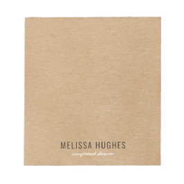 Simple Modern Rustic Kraft Boho Notitieblok