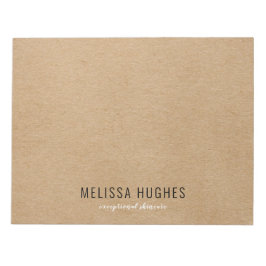 Simple Modern Rustic Kraft Boho Notitieblok