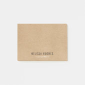 Simple Modern Rustic Kraft Boho Post-it® Notes (Voorkant)