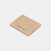 Simple Modern Rustic Kraft Boho Post-it® Notes (Schuin)