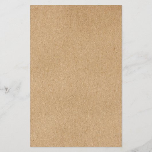 Simple Modern Rustic Kraft Salon Service Menu (Achterkant)